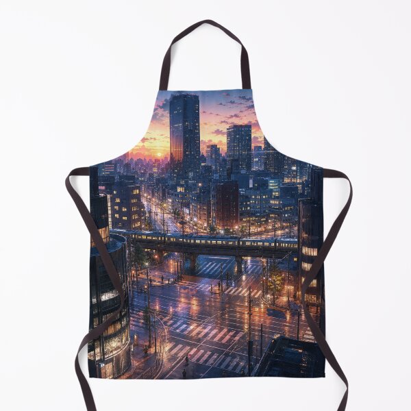 Item preview, Tokyo Dawn – First Train and Morning Cityscape designed and sold by vekotpu.