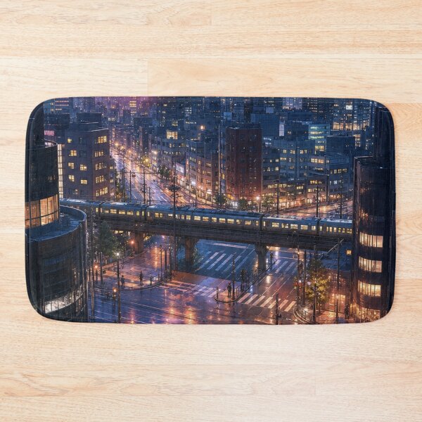 Item preview, Tokyo Dawn – First Train and Morning Cityscape designed and sold by vekotpu.
