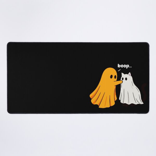 Item preview, Funny Halloween Ghost Boops Cat designed and sold by ekimicco.