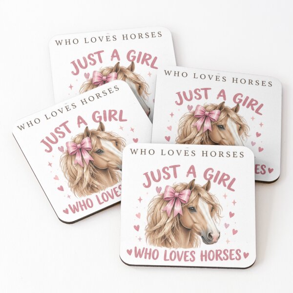 Item preview,  Just A Girl Who Loves Horses Cute Pink Bow Horse Lover designed and sold by elisarasada.