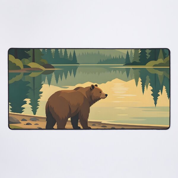 Item preview, Golden Sunset Forest Lake Bear designed and sold by Herodestroyer.