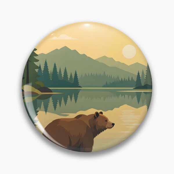 Item preview, Golden Sunset Forest Lake Bear designed and sold by Herodestroyer.