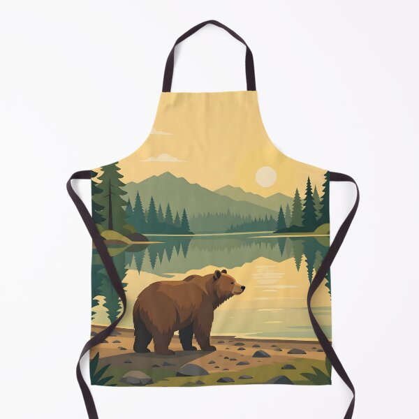 Item preview, Golden Sunset Forest Lake Bear designed and sold by Herodestroyer.