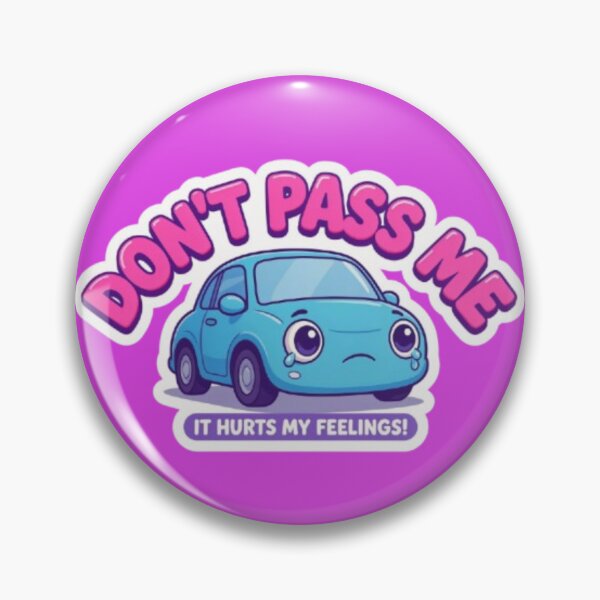 Item preview, Dont Pass Me It Hurts My Feelings Funny Crying Car Bumper Sticker designed and sold by PoleksGraphics.