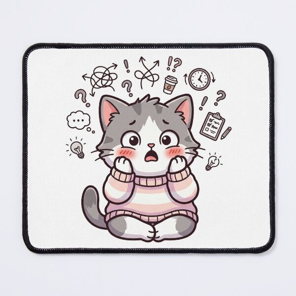 Item preview, Overthinking Cat – Overthinking Again designed and sold by Mbk Studios.
