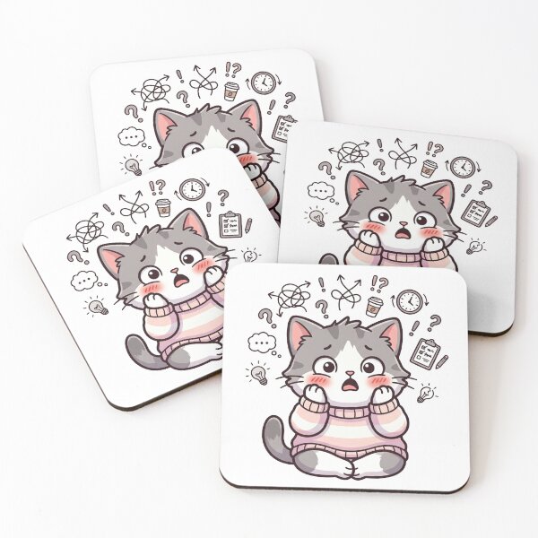 Item preview, Overthinking Cat – Overthinking Again designed and sold by Mbk Studios.