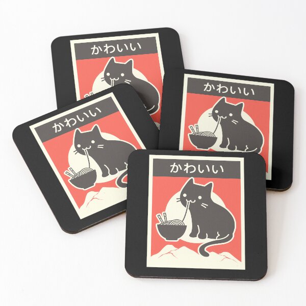Item preview, Kawaii-Vintage-Style-Japenese-Ramen-Cat designed and sold by toperqeca.