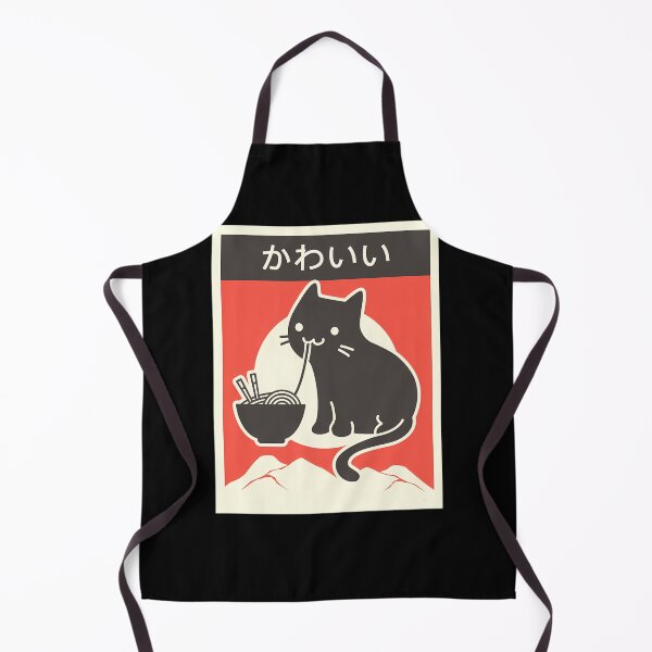 Item preview, Kawaii-Vintage-Style-Japenese-Ramen-Cat designed and sold by toperqeca.