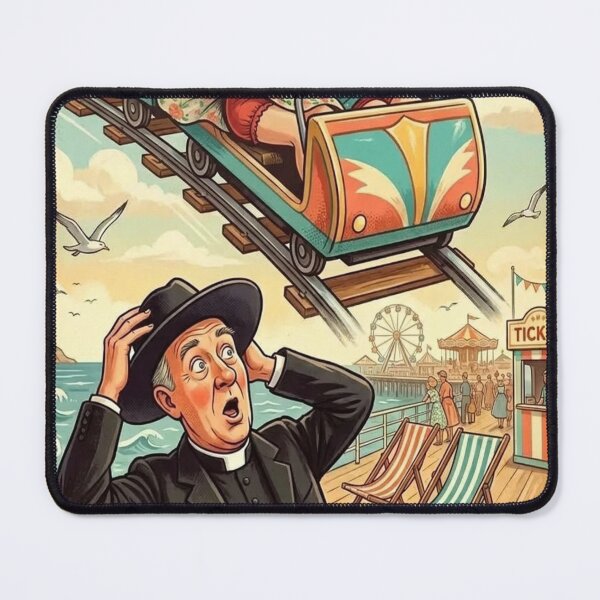 Item preview, Seaside Postcard: Rollercoaster designed and sold by halibutgoatramb.