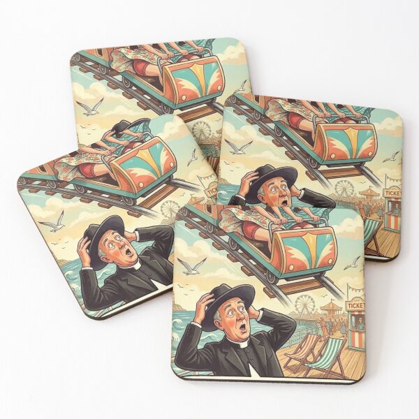Item preview, Seaside Postcard: Rollercoaster designed and sold by halibutgoatramb.