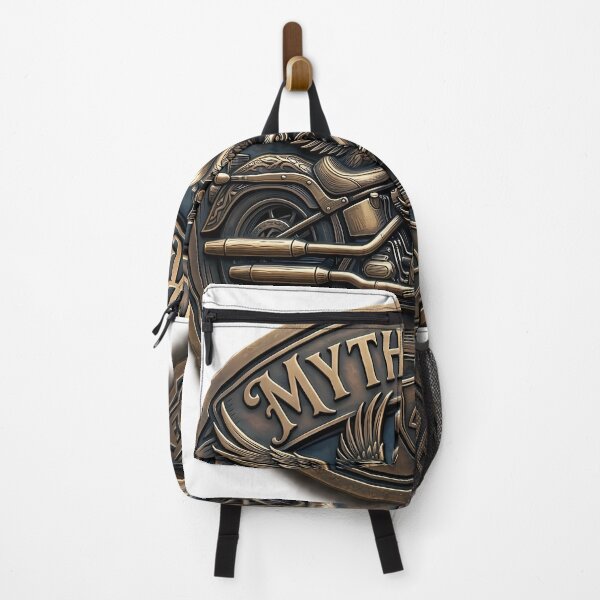 Item preview, Mythic Ride - Legend & Journey Motorcycle Emblem designed and sold by SnapStickerHub.