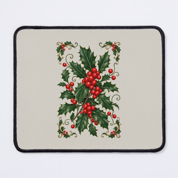 Item preview, Vintage-Style Holly-Leaves And Scrollwork designed and sold by taiche.