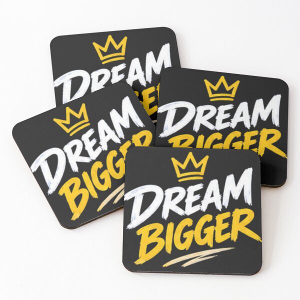 Item preview, Dream Bigger Inspirational Motivational Quote Typography Design designed and sold by Tipsy24.