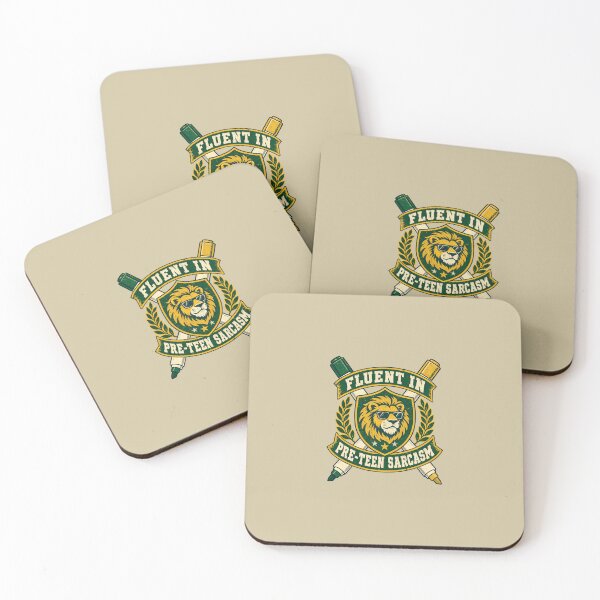 Item preview, Fluent In Pre-Teen Sarcasm Middle School Teacher Crest designed and sold by KAYJAY DESIGNS.