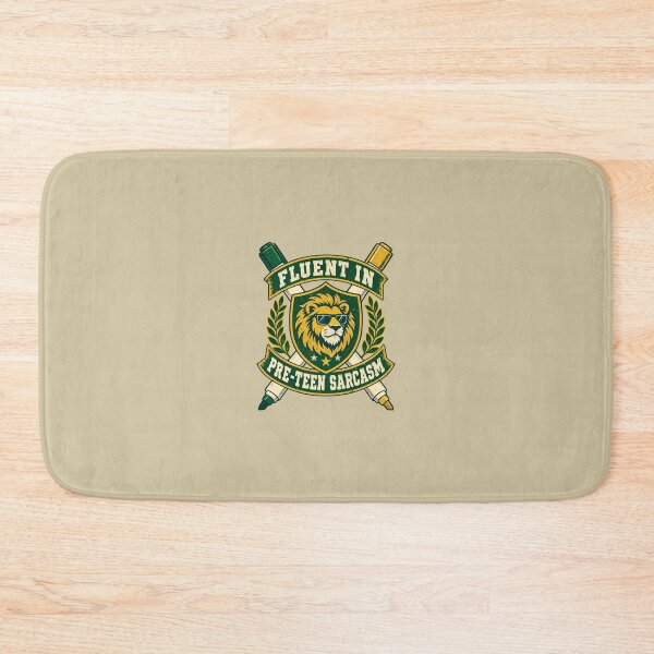 Item preview, Fluent In Pre-Teen Sarcasm Middle School Teacher Crest designed and sold by KAYJAY DESIGNS.