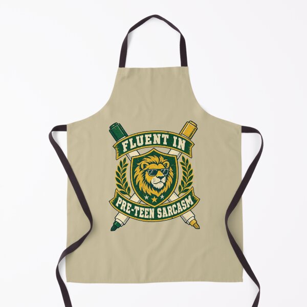 Item preview, Fluent In Pre-Teen Sarcasm Middle School Teacher Crest designed and sold by KAYJAY DESIGNS.