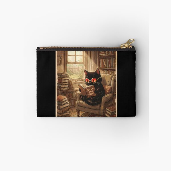 Item preview, Just One More Chapter - Vintage Black Cat Reading designed and sold by PurrfectHome.