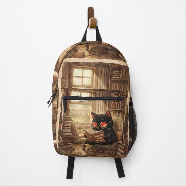 Item preview, Just One More Chapter - Vintage Black Cat Reading designed and sold by PurrfectHome.