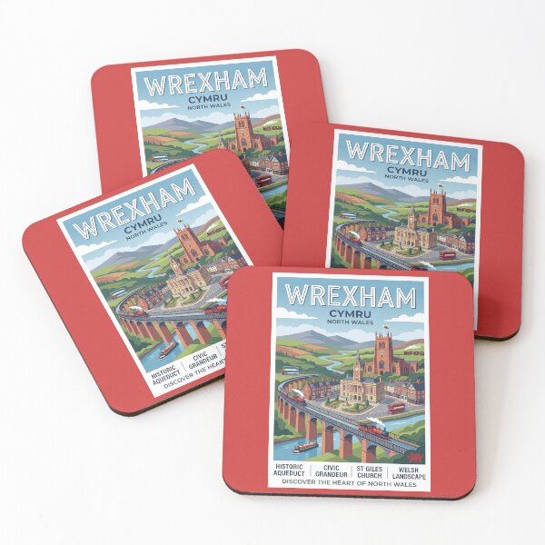 Item preview, Wrexham, Cymru Travel Poster | North Wales designed and sold by ArtworkNorth.