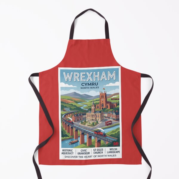 Item preview, Wrexham, Cymru Travel Poster | North Wales designed and sold by ArtworkNorth.