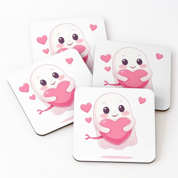 Item preview, Cute Love Ghost – Valentine Heart designed and sold by Stylestickers55.
