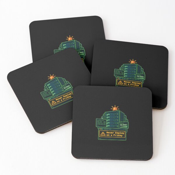 Item preview, Never Deploy On A Friday DevOps Programmer Server Art designed and sold by KAYJAY DESIGNS.