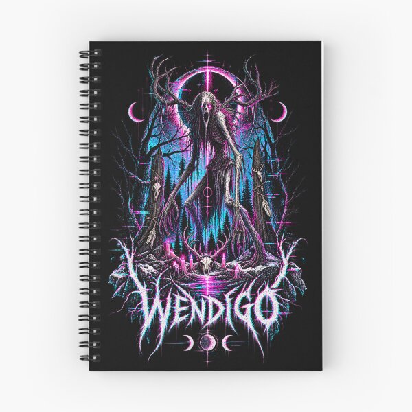 Item preview, Wendigo – Neon Glitch Folk Horror designed and sold by JupiterGlitchEmpire.