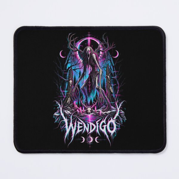 Item preview, Wendigo – Neon Glitch Folk Horror designed and sold by JupiterGlitchEmpire.