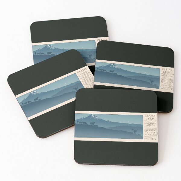 Item preview, Clairs De Lune Moonlit Alps Henri Riviere designed and sold by artofuniverse.