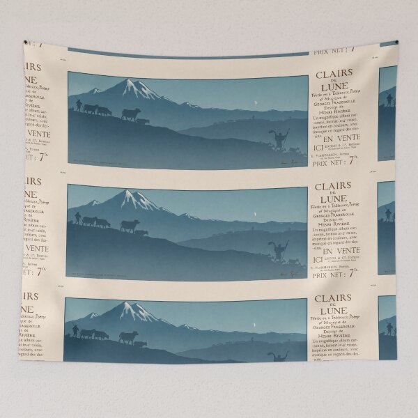 Item preview, Clairs De Lune Moonlit Alps Henri Riviere designed and sold by artofuniverse.