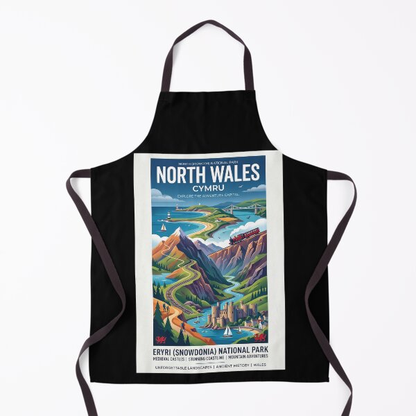 Item preview, North Wales Travel Poster designed and sold by ArtworkNorth.