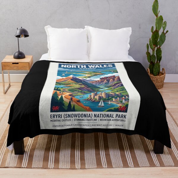 Item preview, North Wales Travel Poster designed and sold by ArtworkNorth.