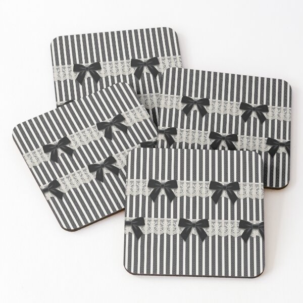 Item preview, Stripes and Bows: Lolita Noir Collection designed and sold by JacquiTaylorArt.