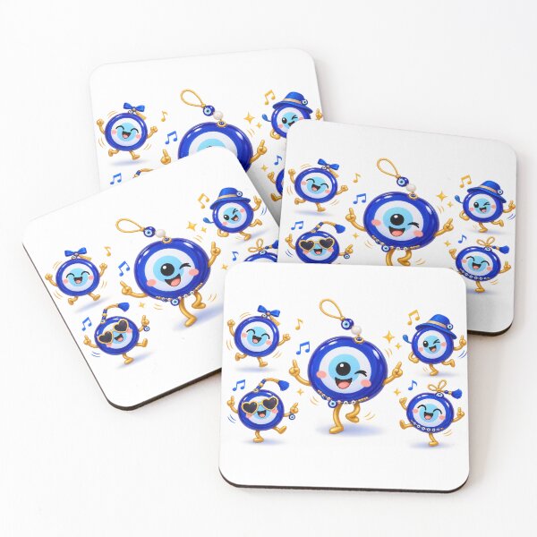 Item preview, Dancing Evil Eye Squad – Kawaii Nazar designed and sold by RetroRayz.