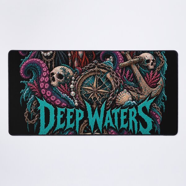 Item preview, Deep Waters Dark Sea Witch Gothic Nautical Art designed and sold by CrazySzoopWorld.
