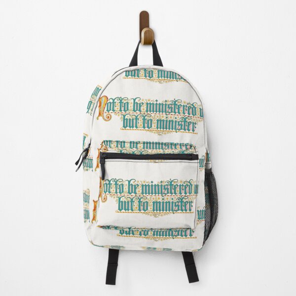Item preview, Not To Be Ministered Unto Illuminated Text designed and sold by artofuniverse.