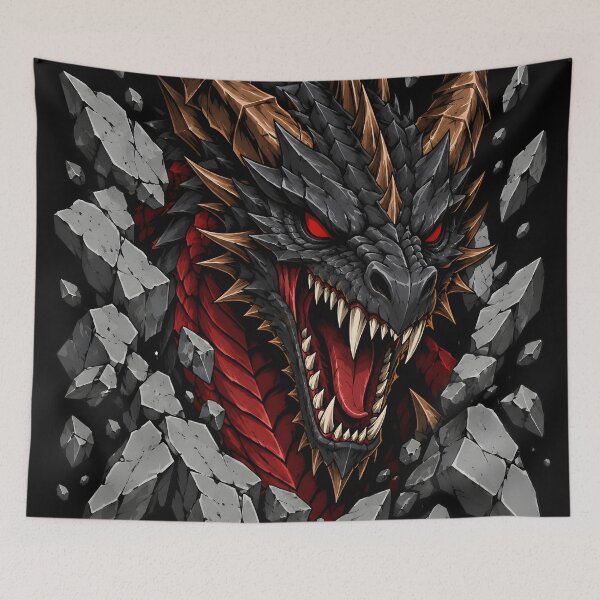 Item preview, Tusked Dragon designed and sold by DrawingAndText.