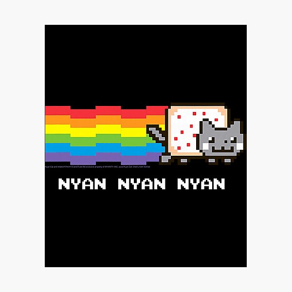 Item preview, Nyan Cat Rainbow Meme Pixel Art Internet Memes designed and sold by nryum.