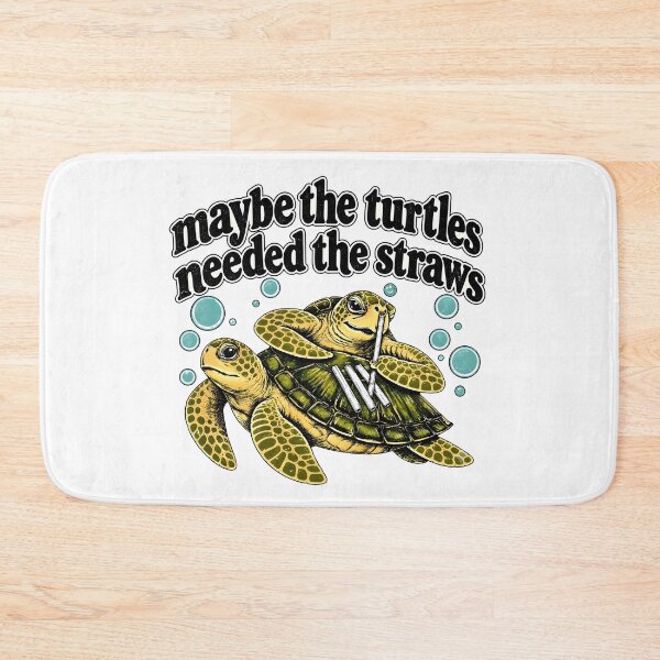 Item preview, Maybe The Turtles Needed The Straws Meme designed and sold by Elakhongthe.