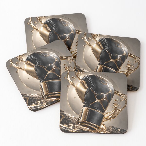 Item preview, Black Boxing Glove with Liquid Gold designed and sold by LiMarchee.