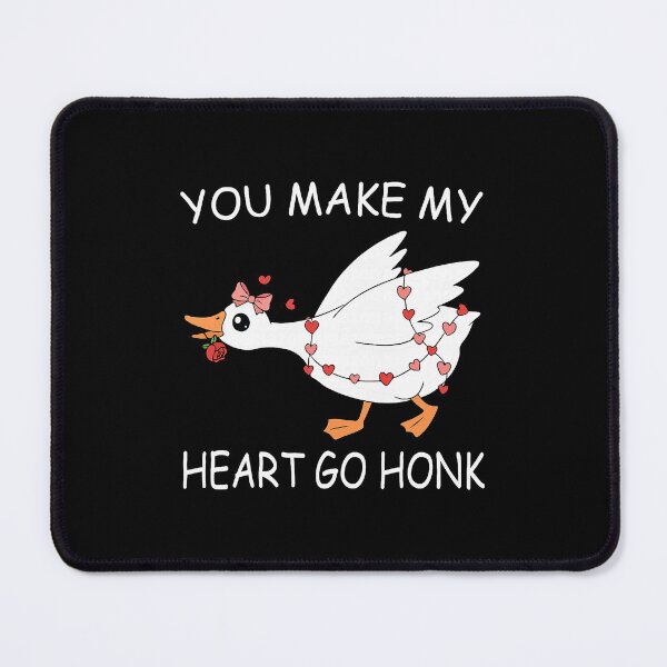 Item preview, You Make My Heart Go Honk Valentine Goose Heart designed and sold by nryum.