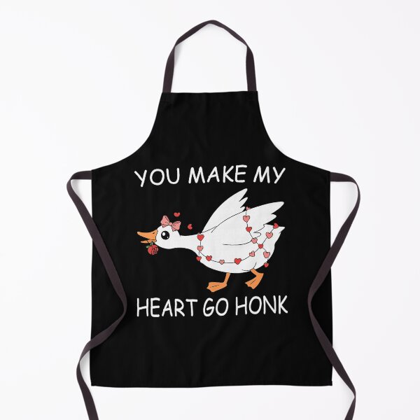 Item preview, You Make My Heart Go Honk Valentine Goose Heart designed and sold by nryum.