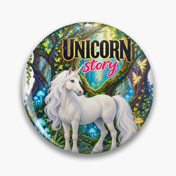 Item preview, Unicorn Story Magical Enchanted Forest Artwork designed and sold by KKCreationz.