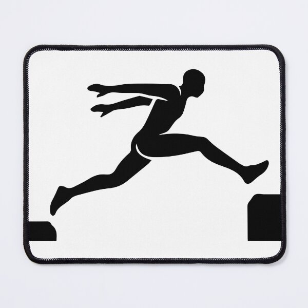 Item preview, Pole Vault Athlete Black Silhouette Minimalist Sport Design designed and sold by mouradmoro.