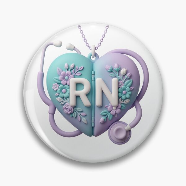 Item preview, Aesthetic RN Stethoscope 3D Puffy Floral Sticker – Registered Nurse Graduation Gift designed and sold by The Niche Lab.