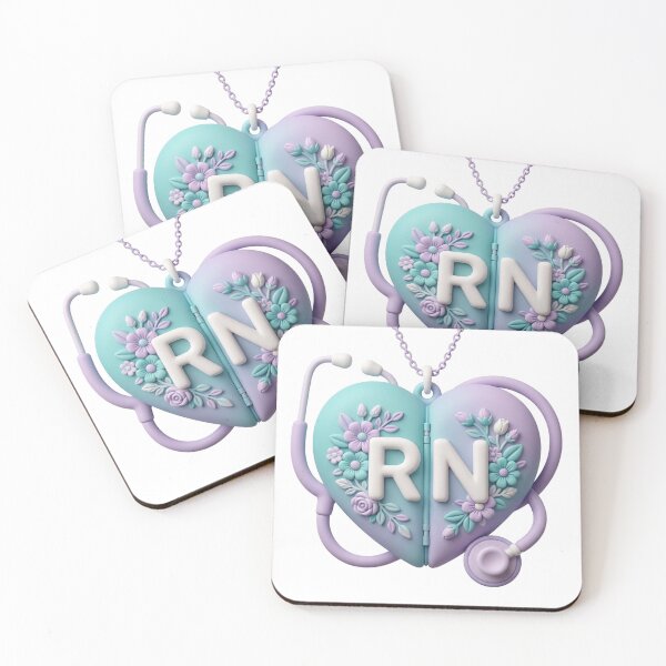 Item preview, Aesthetic RN Stethoscope 3D Puffy Floral Sticker – Registered Nurse Graduation Gift designed and sold by The Niche Lab.