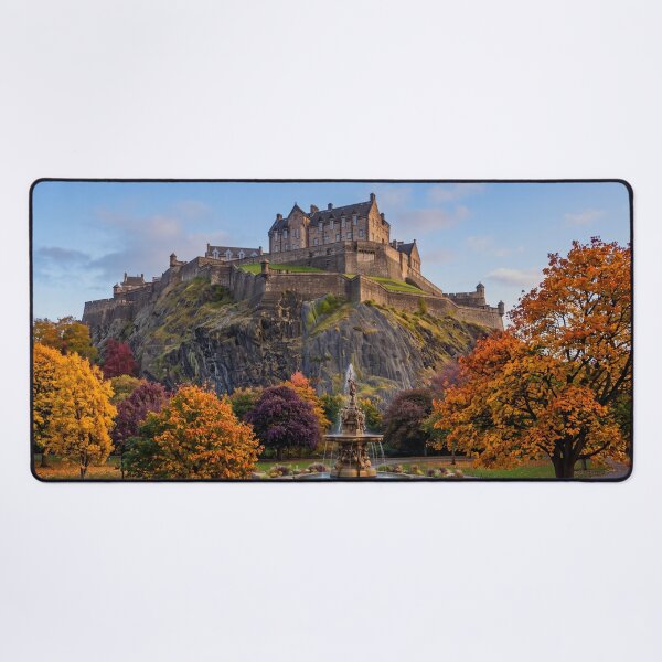 Item preview, Autumn at Edinburgh Castle & Ross Fountain designed and sold by ArtworkNorth.
