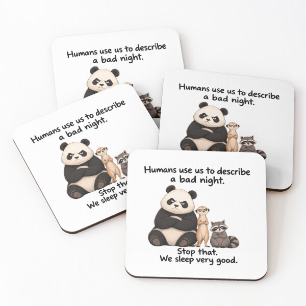 Item preview, Animals with dark circles under their eyes designed and sold by Color-inch.