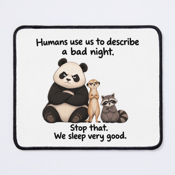 Item preview, Animals with dark circles under their eyes designed and sold by Color-inch.