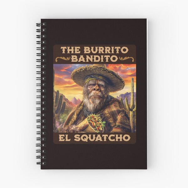 Item preview, The Burrito Bandito El Squatcho Bigfoot Sasquatch Mexican Food designed and sold by ImeldaSparks.